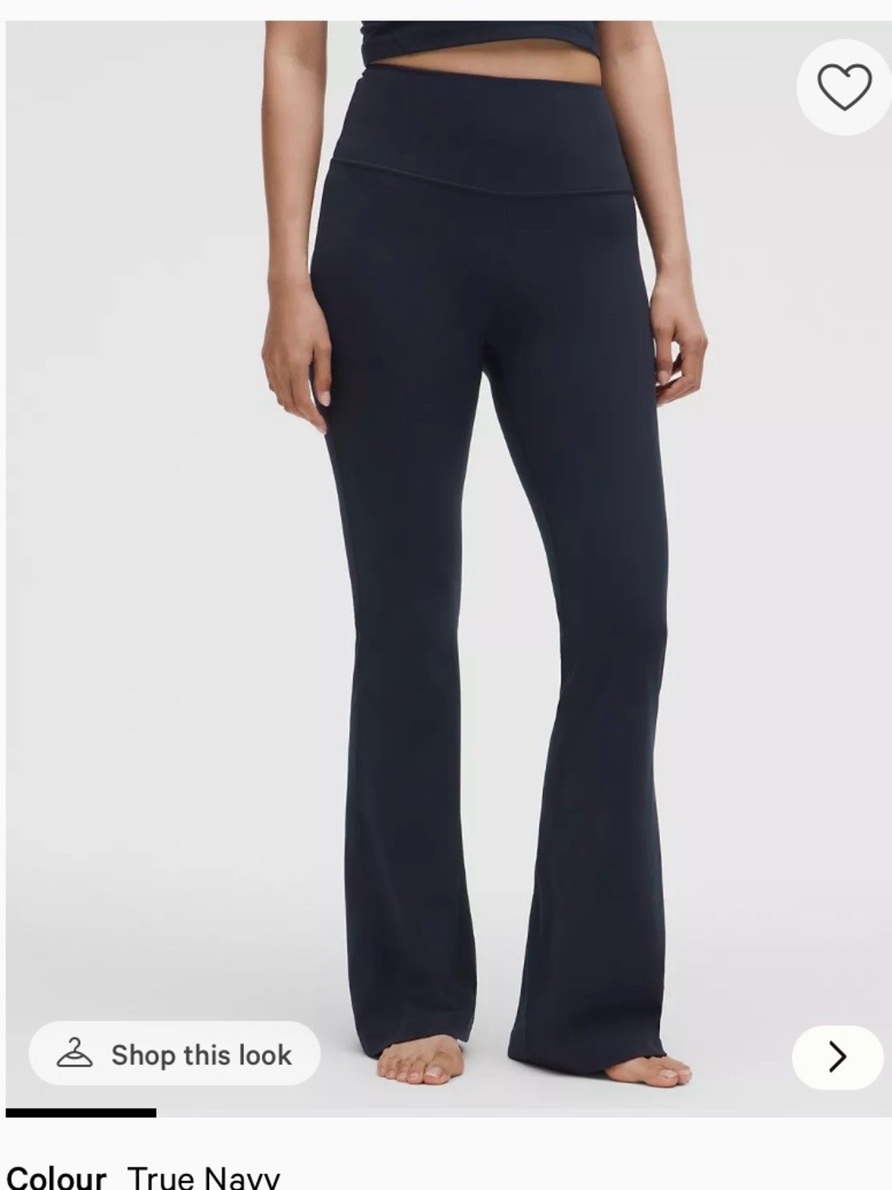 Groove Nulu Super-High-Rise Flared Pant
Regular. Color. True Navy. Size. 10